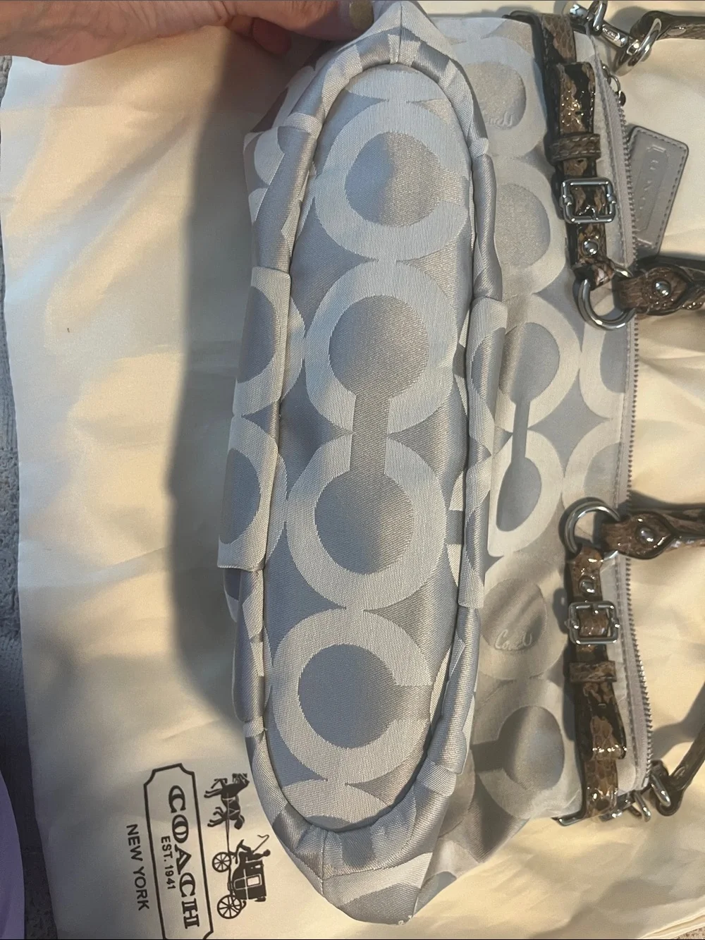 Coach satchel signature